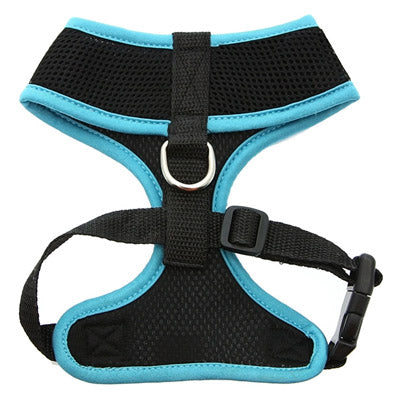 Active Mesh Black and Blue Harness by Urban Pup Chihuahua Clothes and Accessories at My Chi and Me