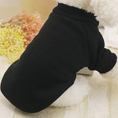 Chihuahua Puppy and Small Dog Plain Knit Fleece Lined Jumper Black 2 SIZES Chihuahua Clothes and Accessories at My Chi and Me