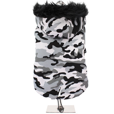 Urban Pup Chihuahua Puppy Chihuahua or Small Dog Arctic Camouflage Padded Fishtail Parka Style Coat Chihuahua Clothes and Accessories at My Chi and Me