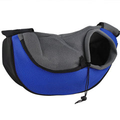 Small Dog Carrier Messenger Style Black Blue & Grey 2 Sizes - My Chi and Me