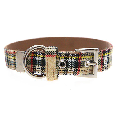 Brown Tartan Collar by Urban Pup Chihuahua Clothes and Accessories at My Chi and Me
