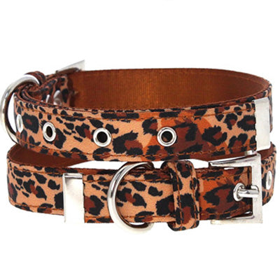 Urban Pup Brown Cheetah Print Dog Collar