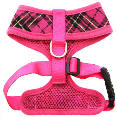 Fuchsia Pink Tartan Harness by Urban Pup - My Chi and Me