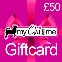 My Chi and Me Electronic Gift Card Chihuahua Clothes and Accessories at My Chi and Me