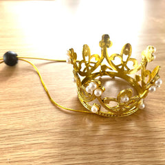 Gold Effect Mini Crown for Chihuahuas and Small Dogs Queens Platinum Jubilee