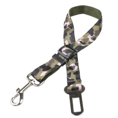 Premium Dog Seat Belt With Clip Green Camouflage Chihuahua Clothes and Accessories at My Chi and Me