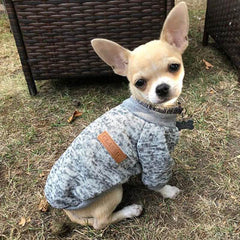 Chihuahua Puppy and Small Chihuahua Knitted Cosy Fleece Lined Jumper 13 Colours Extra Small - My Chi and Me