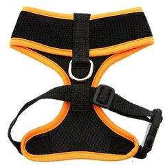 Active Mesh Black and Orange Harness by Urban Pup Chihuahua Clothes and Accessories at My Chi and Me