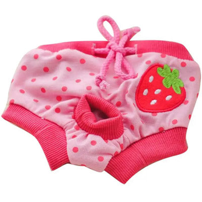 Chihuahua Season Pants Sanitary Menstruation Knickers Pink Strawberry