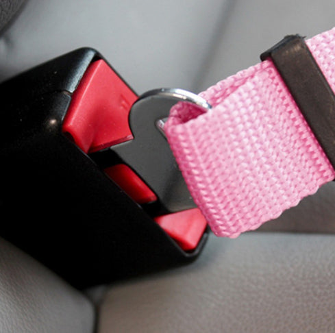 Premium Dog Seat Belt With Clip Pink - My Chi and Me