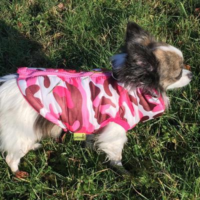 Chihuahua or Small Dog Coat Pink Camouflage Gilet - My Chi and Me