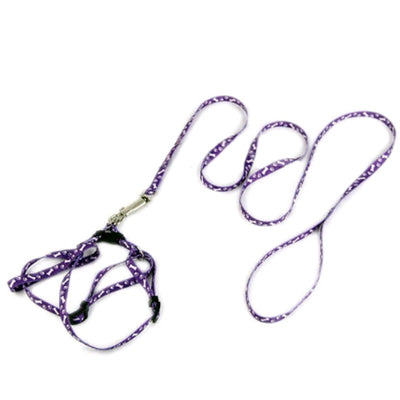 Chihuahua Puppy or Small Chihuahua Harness and Lead Set Paws & Bones Purple Light Weight Webbing Chihuahua Clothes and Accessories at My Chi and Me