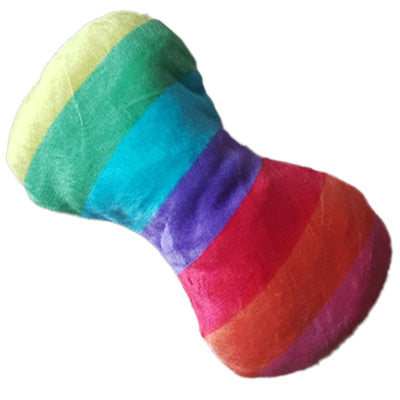 Rainbow Bone Chihuahua or Small Dog Plush Toy with Squeaker
