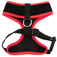 Active Mesh Black and Red Harness by Urban Pup Chihuahua Clothes and Accessories at My Chi and Me