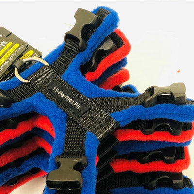 PerfectFit 15mm Three Piece Complete Harness XXS-XXS-XS Medium Chihuahuas and Toy Breeds 32-40cm