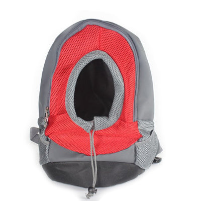 Chihuahua Small Dog Rucksack Pet Carrier Red & Grey 2 Sizes - My Chi and Me