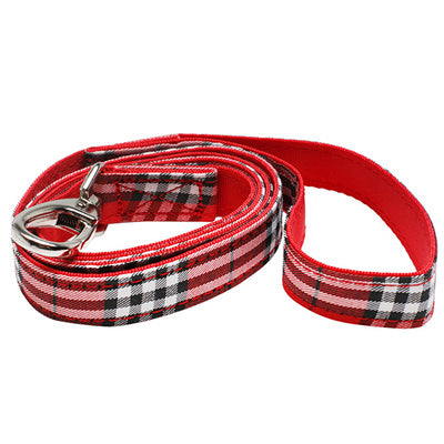 Red Checked Tartan Dog Lead by Urban Pup - My Chi and Me