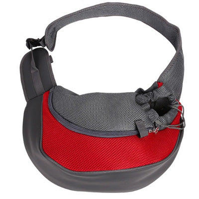 Small Dog Pet Carrier Messenger Style Black Red & Grey 2 Sizes - My Chi and Me