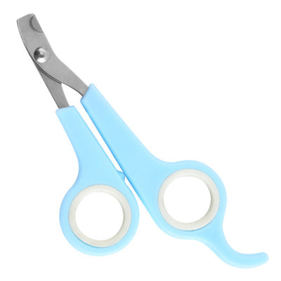 Small Scissor Style Nail Clippers Chihuahua Small Dogs Baby Blue and White