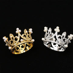 Silver Effect Mini Crown for chihuahuas and Small Dogs Queens Jubilee Princess Hat