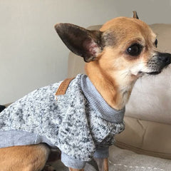 Chihuahua Puppy and Small Chihuahua Knitted Cosy Fleece Lined Jumper 13 Colours Extra Small - My Chi and Me
