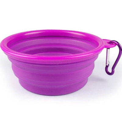 Chihuahua Travel Collapsible Water Bowl With Caribiner - My Chi and Me