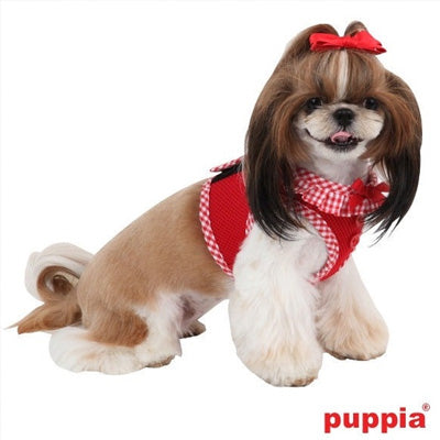 Puppia Vivian Vest Style Jacket Harness B Red 3 SIZES Chihuahua Clothes and Accessories at My Chi and Me