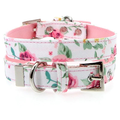 White Floral Cascade Collar by Urban Pup Chihuahua Clothes and Accessories at My Chi and Me