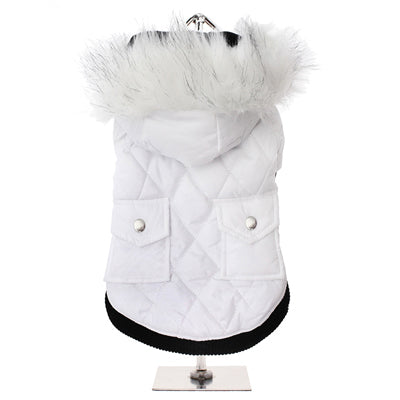 Urban Pup Chihuahua Puppy Chihuahua or Small Dog Snow White Quilted Padded Parka Style Coat Chihuahua Clothes and Accessories at My Chi and Me
