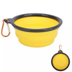 Clip and Go Travel Collapsible Water Bowl With Caribiner